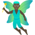 🧚🏿‍♂️ man fairy: dark skin tone display on JoyPixels